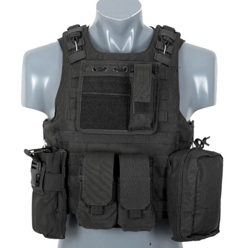 Chaleco airsoft CQB negro /