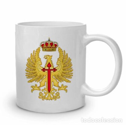 TAZA CERAMICA EJERCITO TIERRA BLANCA