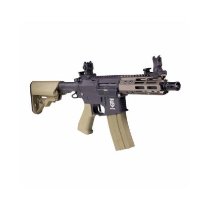 REPLICA AEG M4 ROSSI SENTINEL TAU 5.5" NEGRA Y TAN