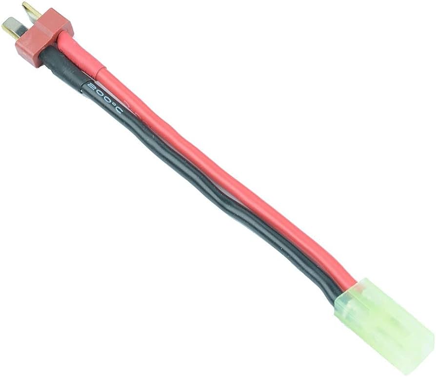 Adaptateur RC Deans T Mâle Vers Mini Tamiya Femelle - Câble 100 Mm 14 AWG - Pour Modélisme