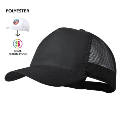 Gorra de béisbol táctica con rejilla Negra