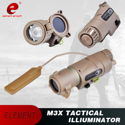 Linterna Airsoft Element  M3X, L-3 Warrior Systems, EX175