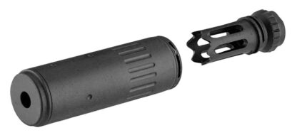 Silenciador de aluminio QD + bocacha de acero CCW de 14 mm