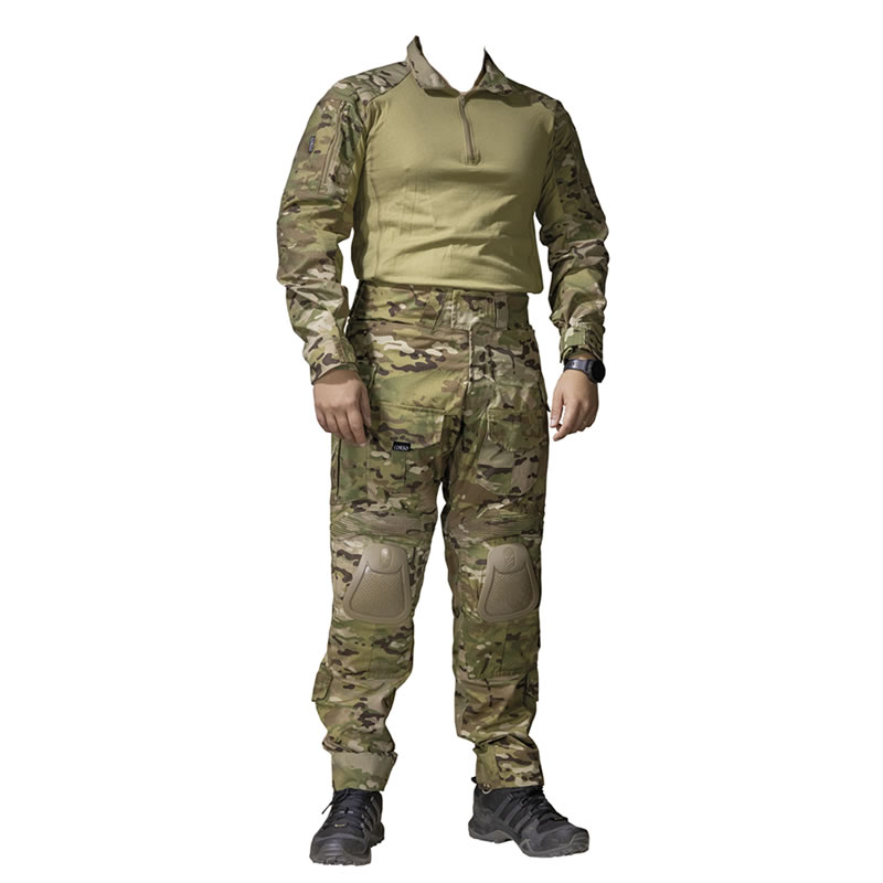 Traje Uniforme militar de combate táctico con coderas pantalones Táctico  con Protecciones – Tienda Online