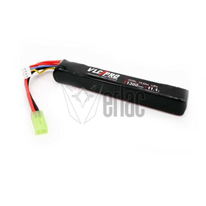 BATERIA VLC PRO LIPO 11.1V 1300MAH 25C/50C 1 STICK NEGRA T-DEAN