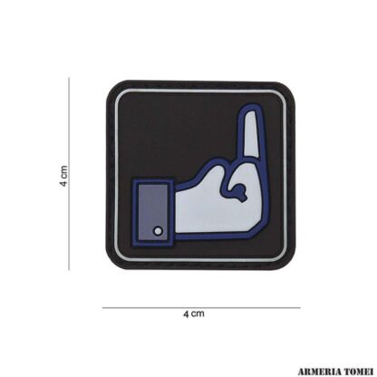 PARCHE PVC 3D FUCK FB DEDO NEGRO