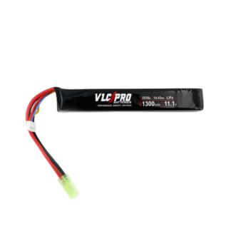 BATERIA VLC PRO LIPO 11.1V 1300MAH 25C/50C 1STICK NEGRA