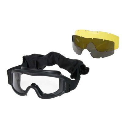GAFAS PANTALLA  3 LENTES ANTIVAHO NEGRAS