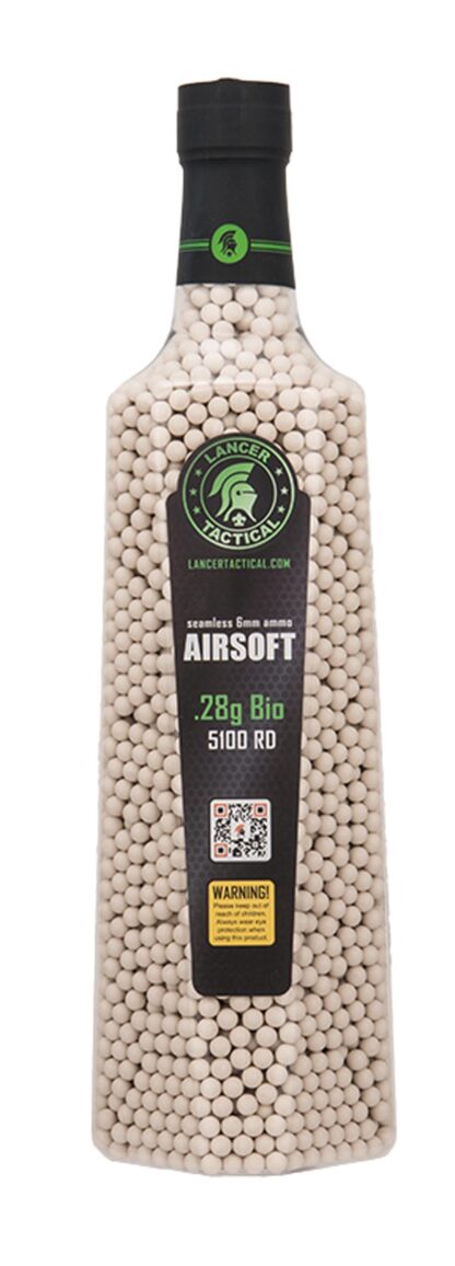 Airsoft BBs 6mm BIO 0.28gx 5100 en botella