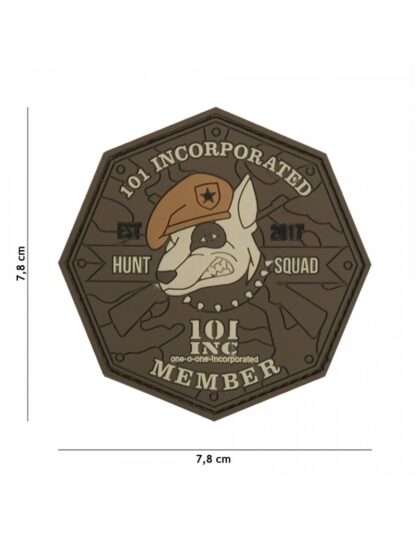 Patch 3D PVC Hunt Squad - Castanho