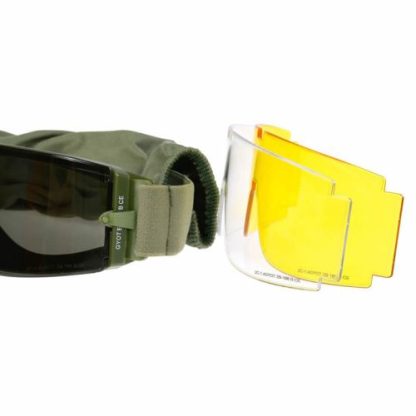 gafas pantalla delta tactics 3 lentes estilo 800 verde od - Imagen 4
