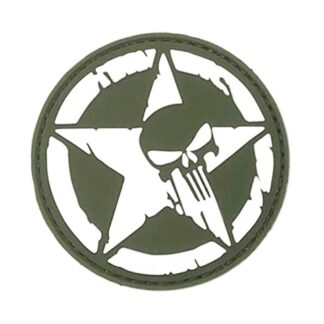 PARCHE IMMORTAL PVC ESTRELLA PUNISHER VERDE