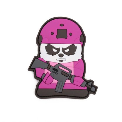 PARCHE IMMORTAL PVC 3D OSO PANDA TACTICO ROSA