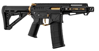 Réplica R15 mod 1 Zion Arms guardamanos corto negro y dorado