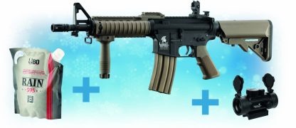 Tactical Lancer Replica LT-02C MK18 MOD0 M4 con Red Dot y Bbs
