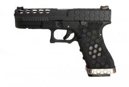Réplica GBB VX0101 corte hexagonal Full negro - Imagen 3