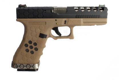 GBB VX0111 corte hexagonal Bronceado/Negro - Imagen 3
