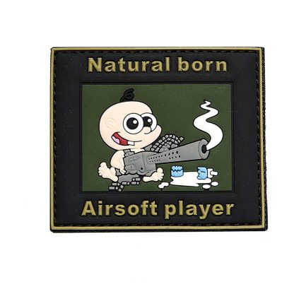 PARCHE PVC 3D NATURAL BORN BEBE VERDE-NEGRO