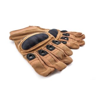 GUANTE AIRSOFT NUDILLOS PROTECTION KEVLAR TAN (XL)