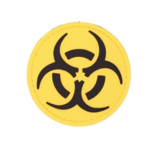 PARCHE IMMORTAL PVC BIOHAZARD AMARILLO-NEGRO